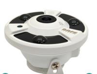 BAFF IP-5511 5MP 1.8MM DOME PoE Dahili Mikrofo Balık Gözü 